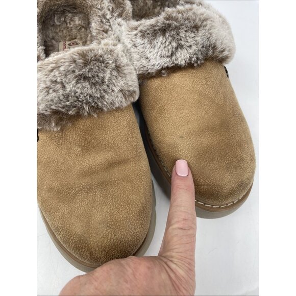 Skechers BOBS Women's Keepsakes Lite Cozy Comfort Clog Slippers Brown Size 8 - Picture 13 of 13